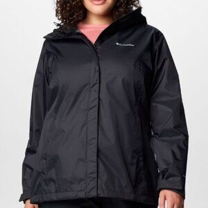 Columbia Black Waterproof Jacket, packable